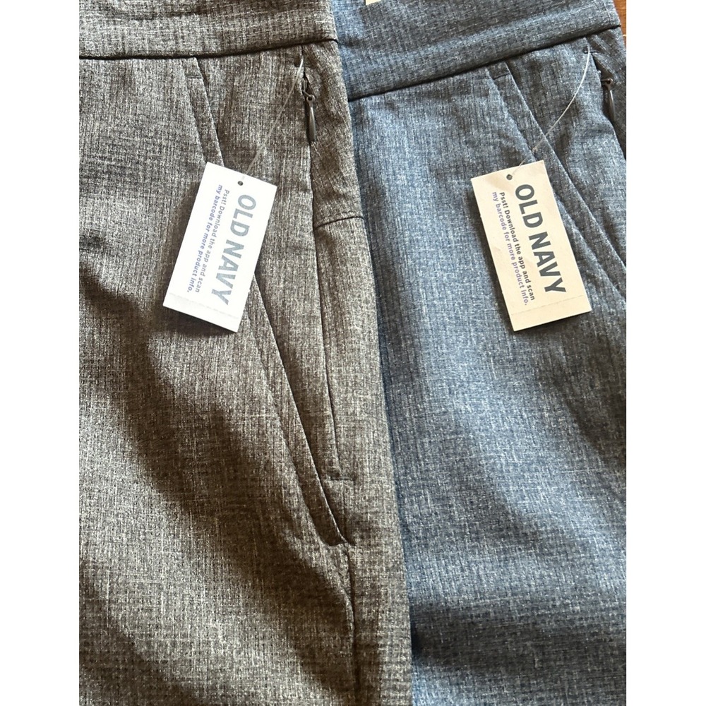 Lot Of 2 Old Navy Mens 38 Active Shorts Hybrid Tech Go-Dry Blue Dark Gray NWT